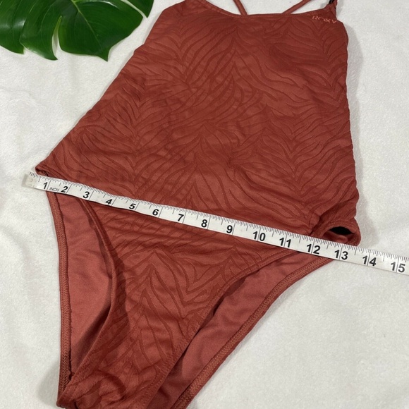 NEW Roxy [ Small ]‎ Wild Babe Animal Print One-Piece Swimsuit Marsala - Picture 8 of 12
